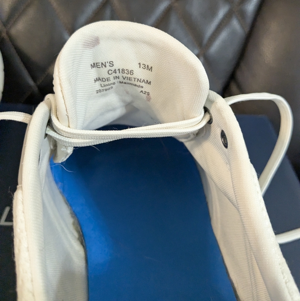 Cole Haan Men's White and Tan Sneakers - Picture 2 of 6